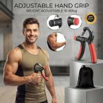 Adjustable Hand Grip Strengthener (10–60 kg) – Premium Forearm & Wrist Exerciser